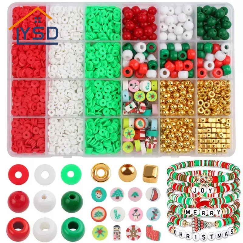 Kerst kralen DIY armbandenset