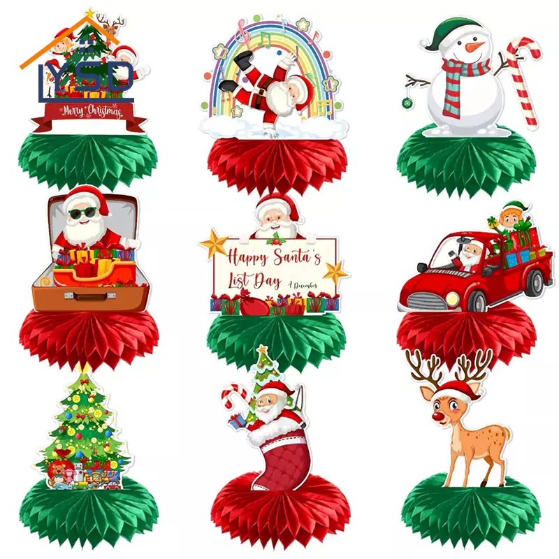 Kerst honingraat ornament