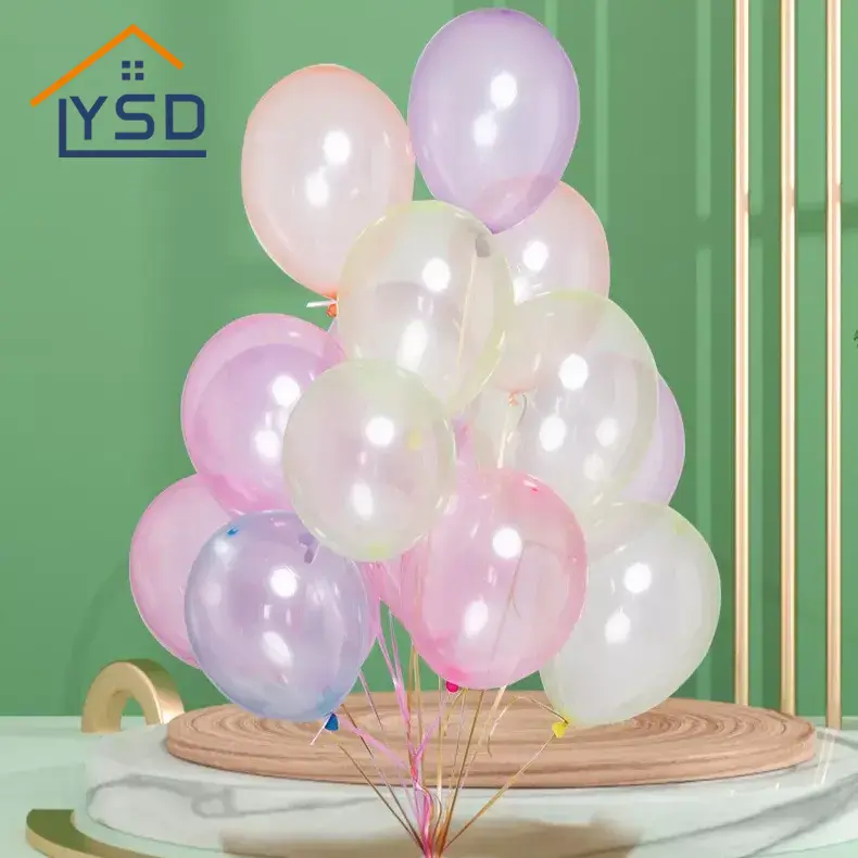 Kleurrijke kristal latex ballon