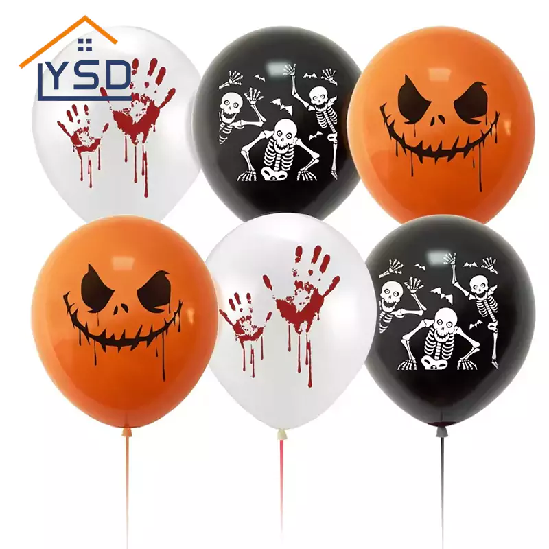 Halloween -gedrukte latex -ballonnen