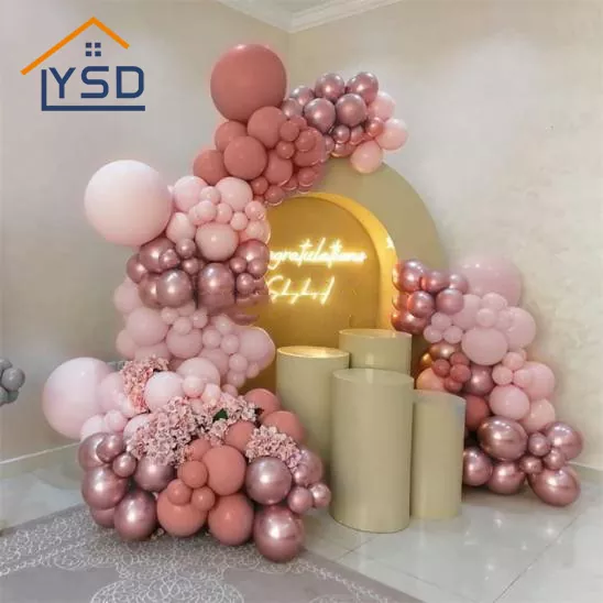 Pink Birthday Balloon Arch
