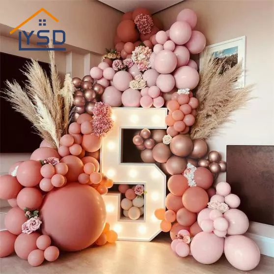 Pink Birthday Balloon Arch