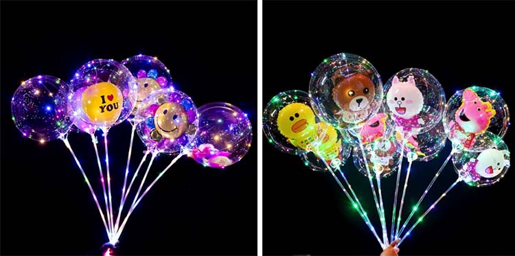 Bobo balloon set with mini foil balloons