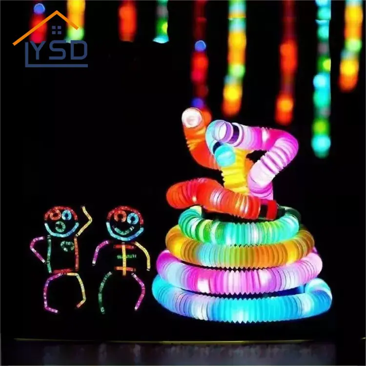 Lichtgevende gekleurde telescoopbuis