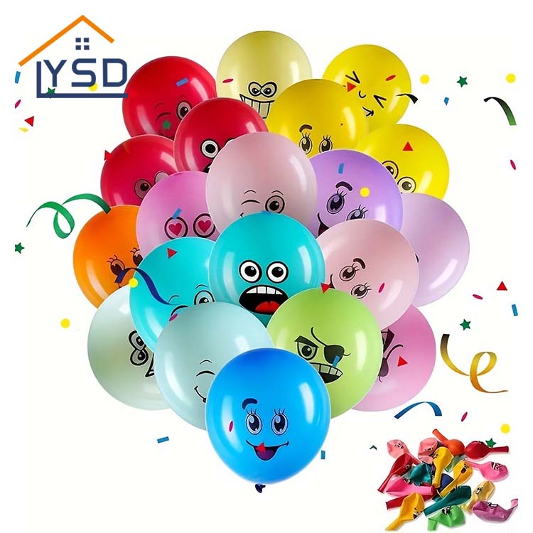 Smiley face latex ballon